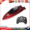 2.4GHz RC Boat High Speed LED Lights Waterproof Electric Ship Toys (Red) Newly