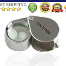 Mini 10 x 21mm Jeweler Loupe Magnifier Magnifying Glass Eye Loupe