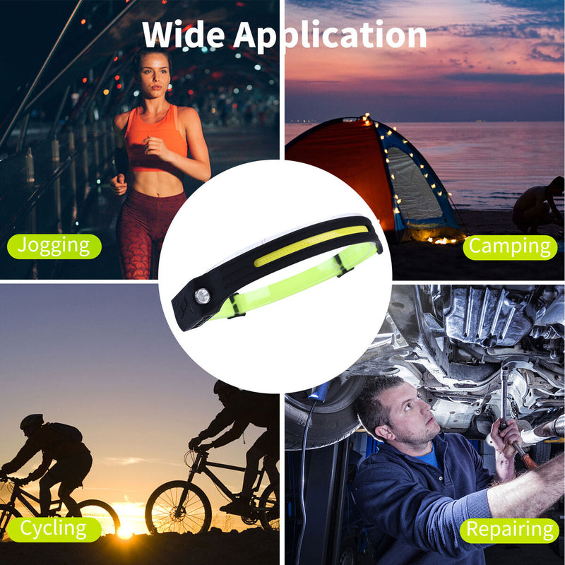 Sensing COB Headlights Long Distance Lighting & Household Rechargeable Lights