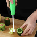 4x Fruit Corer Remove Slicer Digging Vegetable Spiral Cutter Kitchen Gadget