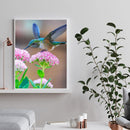 5D DIY Diamond Painting Kits Hummingbird on Flower Full Square Drill Wall Mos