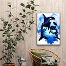Blue Whale Oil Paint By Numbers Kits Canvas Picture Wall Art DIY Craft Gift