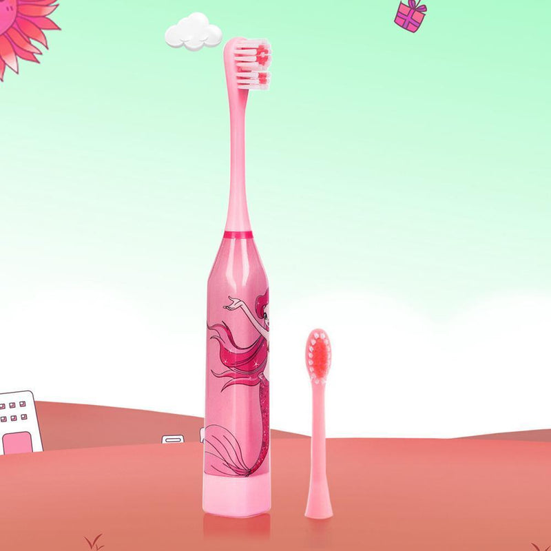 Children Auto Electric Toothbrush Ultrasonic Waterproof Tooth Brush (Pink)