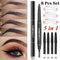 Eyebrow Pencil With 5 Colors Refill Lead Brow Tattoo Pen Automatic Rotate