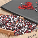 30g 4mm Crystal Rhinestone Acrylic Flat Back DIY Nail Sequins (Red Coffee)