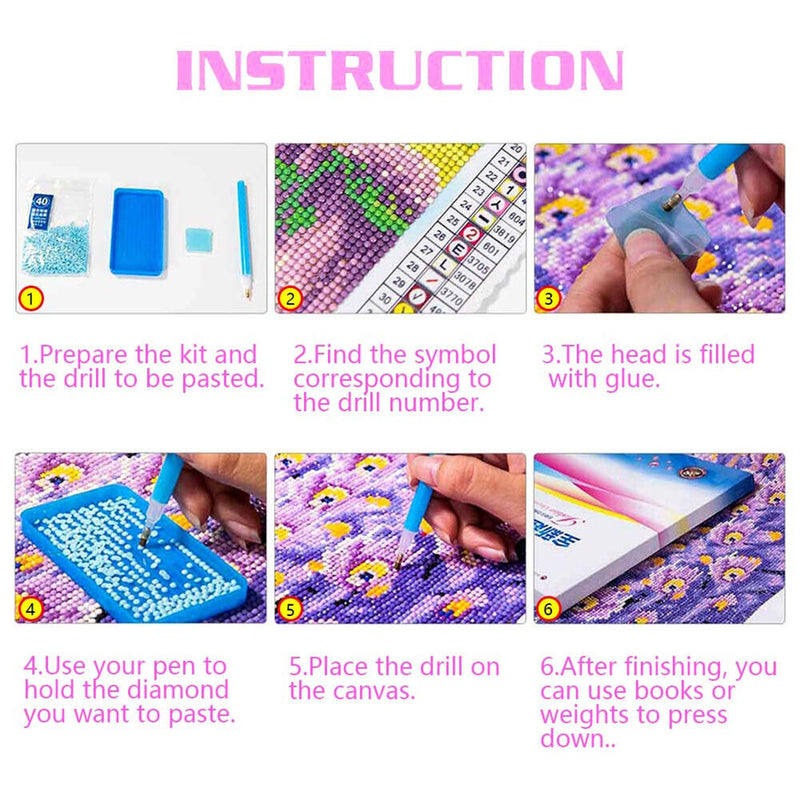 Racket Shape Diamond Painting Point Drill Pen DIY Cross Stitch Embroidery Tools