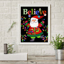 5D DIY Full Round Drill Diamond Painting Kit Santa Claus Wall Art Craft Gift