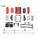For 1/10 RC Crawler Car Simulation F76 427 SOHC V8 Engine Motor Fan Cooler Kit