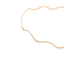 Elegant Geometric Metal Headdress Hair Hoop Thin Headbands Wave Bending