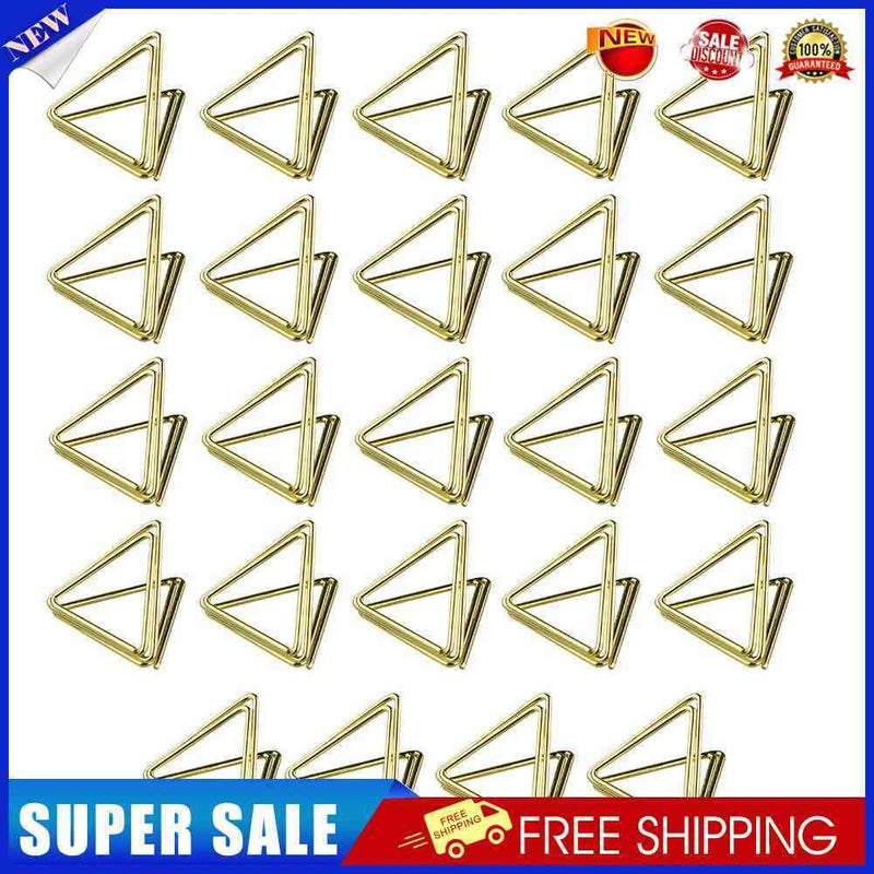 Place Card Holder 24 Pack Picture Display Table Number Stands - Triangle