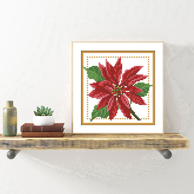 Partial Cross Stitch Kit December 14CT Counted DIY Needlework Decor (H434)