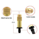 Copper Misting Fog Nozzles Atomizing Sprayers Hose Garden Irrigation (1pcs)