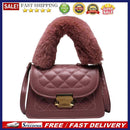 Elegant Women Messenger Bag Plush Handle Female PU Travel Shoulder Bag Clutches