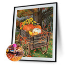 DIY Sunflower Pumpkin Picture Full Round Diamond Painting Kit Rhinestone Draw