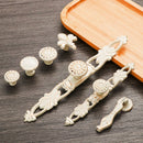 Ivory White Cabinet Handles Drawer Knobs Door Pulls Furniture Handle Hardware
