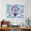 5D Diamond Painting DIY Flower Letters Partial Special Shape Drill (X063) Newly