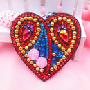 4pcs Full Drill Special Shaped Love Heart Pattern Diamond Painting Fridge M