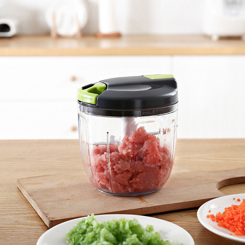 Kitchen Pulling Manual Food Rope Processor Shredder Meat Chopper (L)