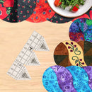 #A Acrylic Triangle Quilting Ruler DIY Hand Cloth Sewing Cutting Double Ruler