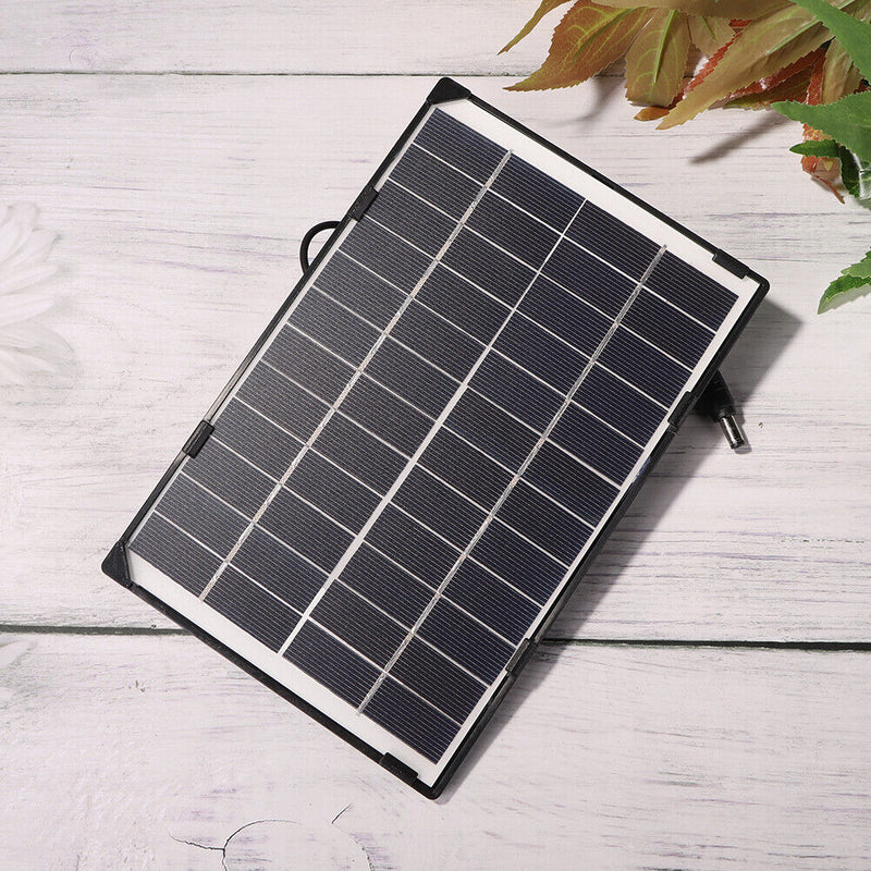 6W 12V Camera Surveillance Solar Panel Outdoor Portable Light Lamp Power Su