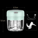 #A Electric Mini Garlic Masher USB Charging Stainless Steel Ginger Chopper Machi