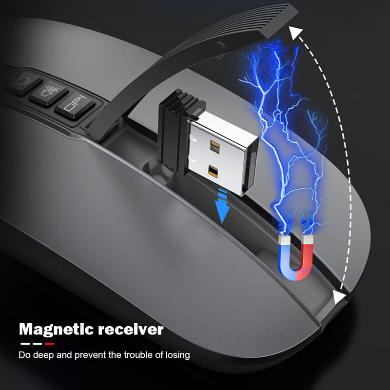 M113 2400DPI USB 2.4G Wireless Mouse Type-C Rechargeable Dual Mode Office Mouse
