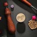 Wood Handle Paint Seal Retro DIY Envelope Wax Seal Stamp Post Decor (F364) Newly