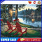 Riverside Night Oil Paint By Numbers Kit DIY Acrylic Painting on Canvas Art