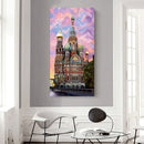 Ancient Castle Oil Paint By Numbers Kits DIY Handpainted on Canvas Wall Art