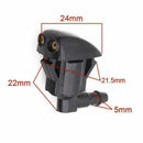 2pcs Universal Black Auto Car Front Windshield Washer Set A0S6 Wiper Nozzle X2Y0