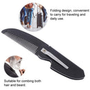 Portable Salon Foldable Pocket Clip Hair Beard Mustache Folding Beard Comb.