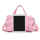 Girls Ballet Dance Bag Barrel Backpack Dance Tote Bags (Pink Long Yarn) Newly