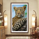5D DIY Full Round Drill Diamond Painting Big Lion Animal Art Handmade Hanging