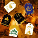 Supplies Moon&Star Paper Tag Hang Tags Gift Wrapping Eid Mubarak Labels