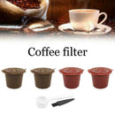 4X Refillable Coffee Capsule Cup Reusable Filter For Nespresso UK U7V1 K8R4 W1N1