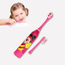 Children Auto Electric Toothbrush Ultrasonic Waterproof Tooth Brush (Red) Newly