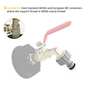 IBC Faucet Thread Connector, 1/2 inch Water Tank Tap Coarse Thread Adapter Newly