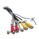 20Pin Plug to 6x 3.5mm RCA Female Car Stereo Adapter Cable Wiring Harness Newly