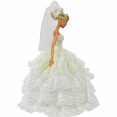 Handmade White Princess Wedding Party Dress Gown With X9I2 2Q6W Barbi F M2Q9