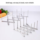 Steel Lid Rest Stand Retractable Pot Pan Cover Holder  Drain Shelf_