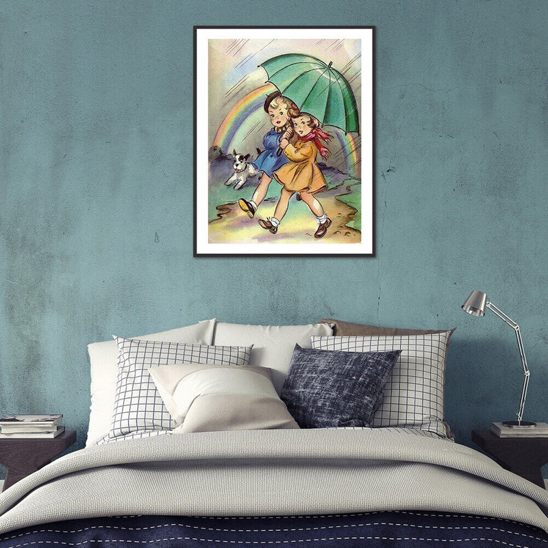 5D Diamond Painting Little Girl Full Round Drill DIY Art Crafts Mosaic Picture