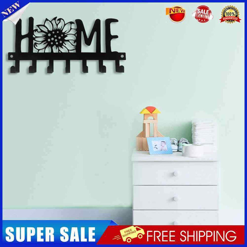 Home Metal Key Holder Multipurpose Living Room Bedroom Kitchen Hooks Hanger Rack