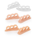 20 Pair Silicone Gel Bunion Protector Toe Separators Straightener (White)
