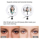 Vlogging 3 Color Temperature Video Light Kits Desktop Stand LED Ring Light