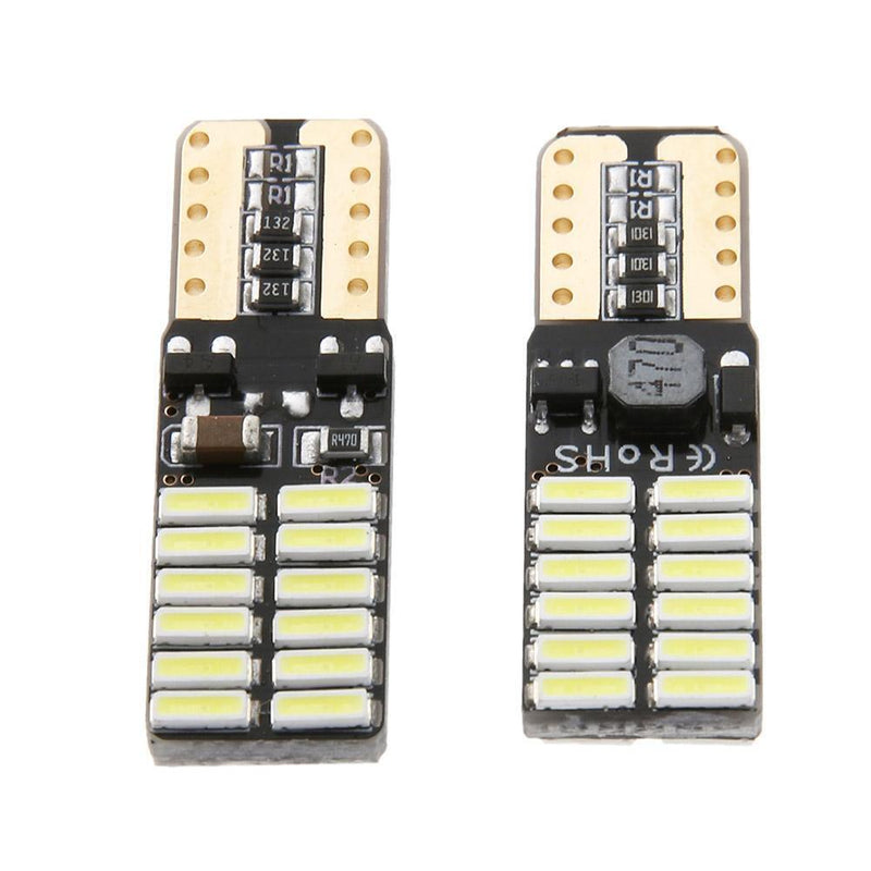 VODOOL 2ST Car Light T10 Led 4014 24 SMD LED Car Wide Lightweight Numbershi