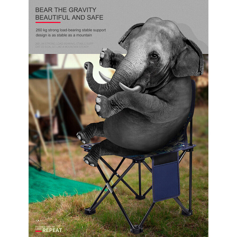 Folding Chair Outdoor Camping Portable Beach Hiking Picnic Seat Fishing Stool