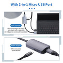 3 Splitter USB-C to HDMI Adapter USB Type C 3.1 Converter Female to Male