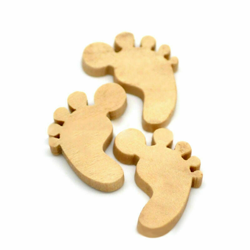 Cute Wooden Baby shapes Cut MDF Blank Embellishments N2K3 s Craft X4X2