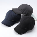Casual Middle-aged Men Cap Winter Warm Baseball Cap With Windproof Earflaps