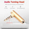 L-shape 3.5mm Male To Female Audio Converter Adapter Earphone Jack for Tablet PC